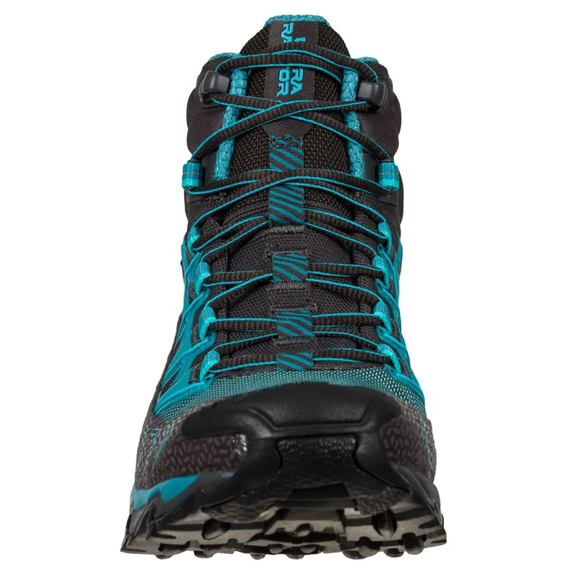 La Sportiva Womens Ultra Raptor II Mid Wide GTX Carbon Topaz-2